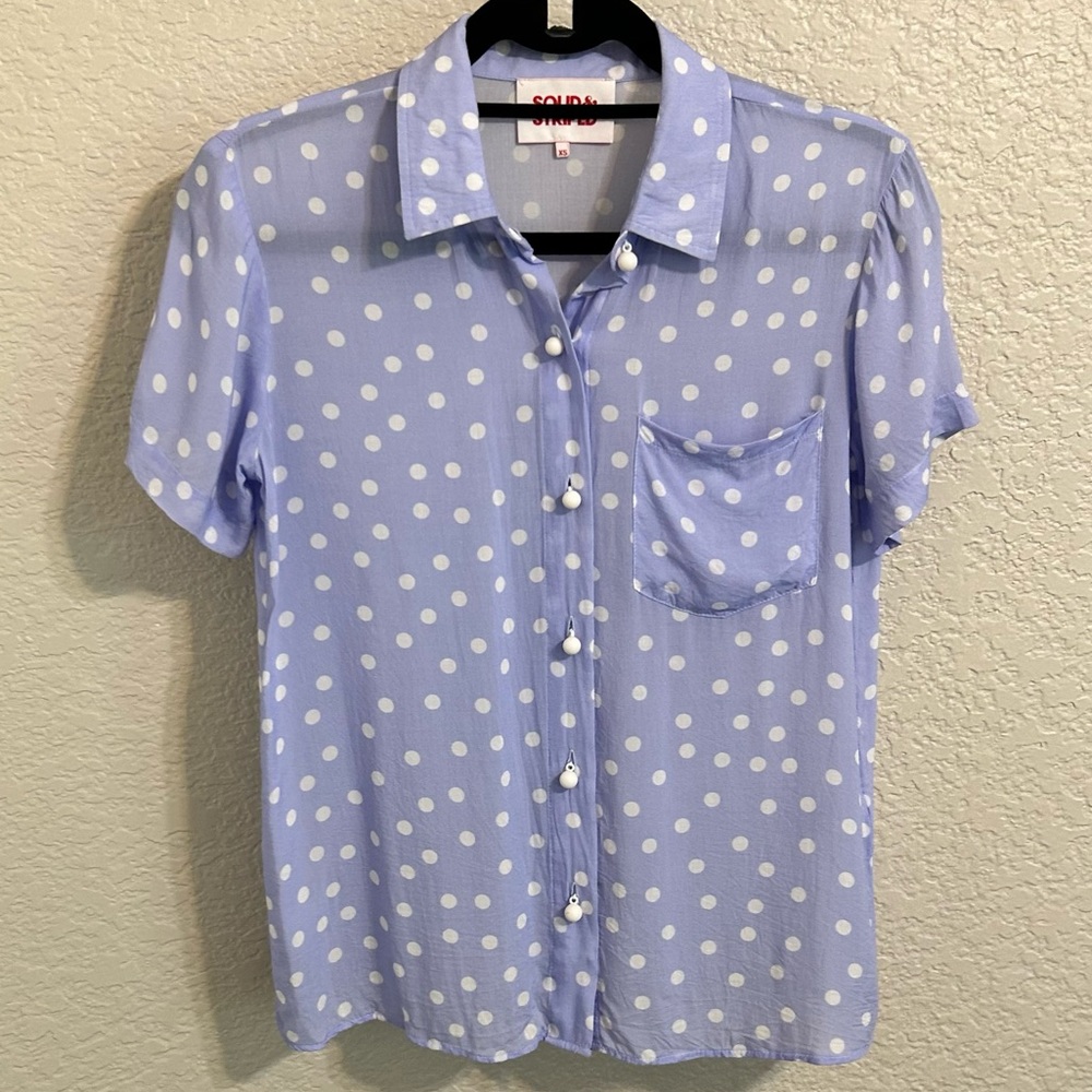 Solid and Striped - Periwinkle Cabana Shirt